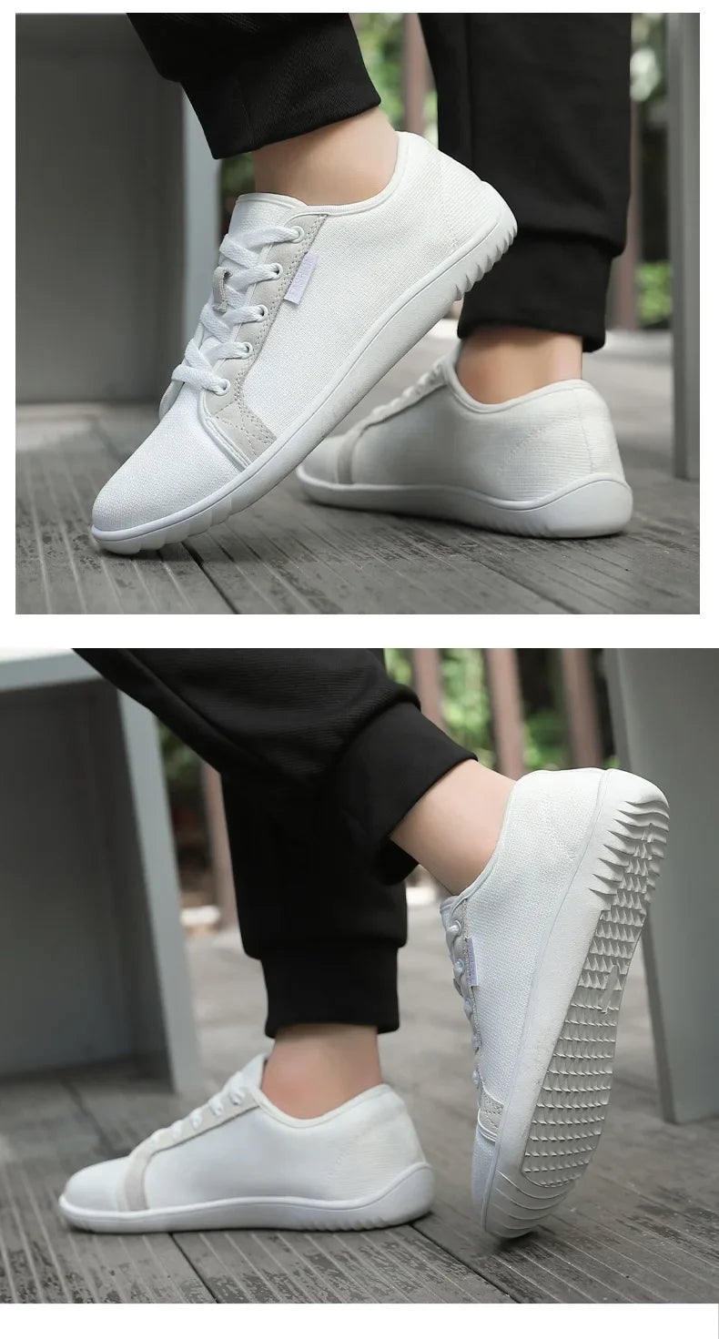 Men Minimalist Wide Barefoot Sneakers | Zero Drop | Unisex Wide Width Fashion Sneaker Unisex Outdoor Running Casual Sneaker