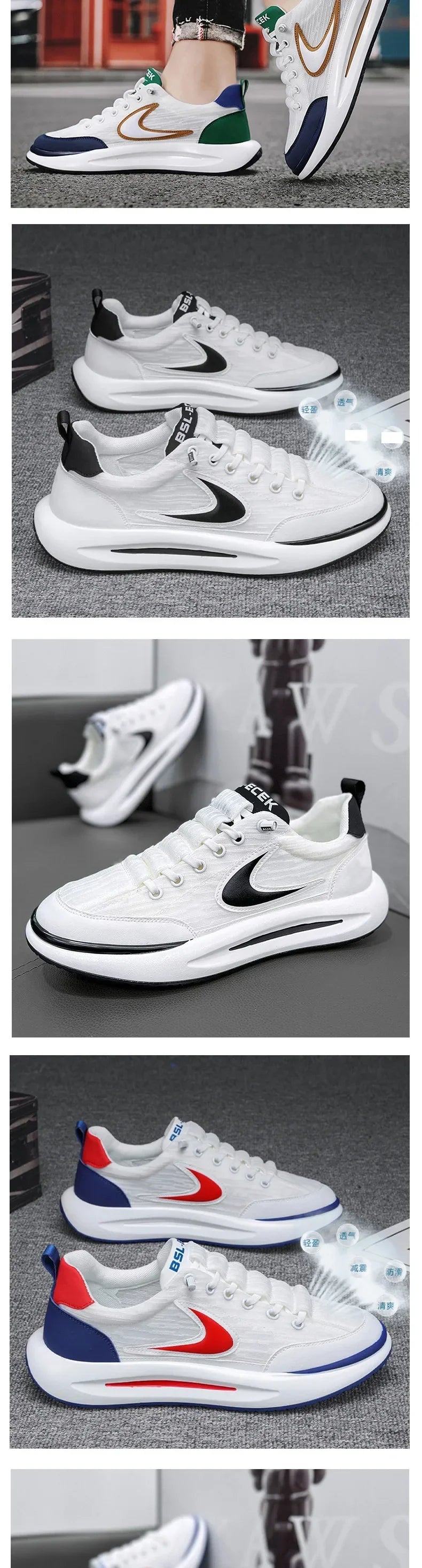 Brand Casual Shoes for Men Luxury Mens Sneakers Outdoor Lightweight Wear-resistant Running Platform Shoes Unisex Tenis Masculino